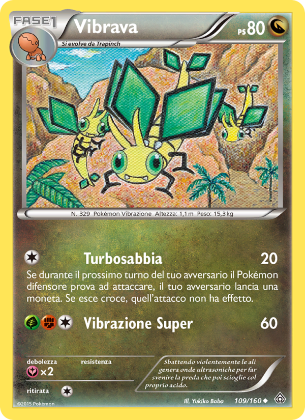 Vibrava 109/164 — Scontro Primordiale (Italian Pokémon TCG card)