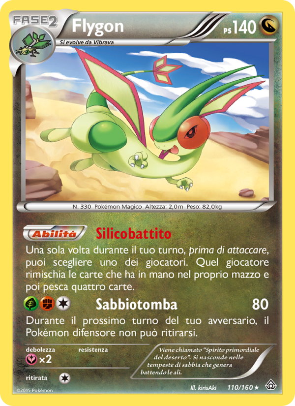 Flygon 110/164 — Scontro Primordiale (Italian Pokémon TCG card)