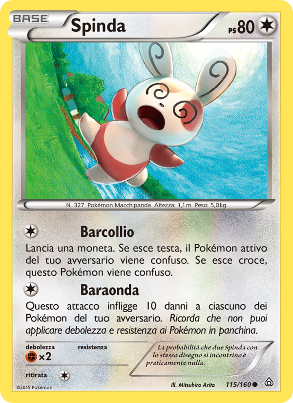 Spinda 115/164 — Scontro Primordiale (Italian Pokémon TCG card)