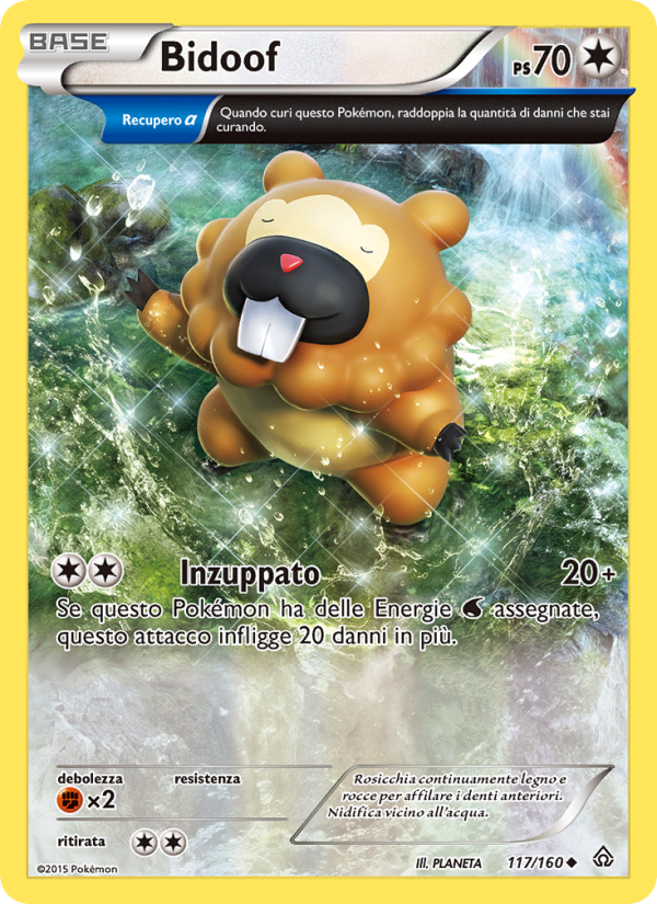 Bidoof 117/164 — Scontro Primordiale (Italian Pokémon TCG card)
