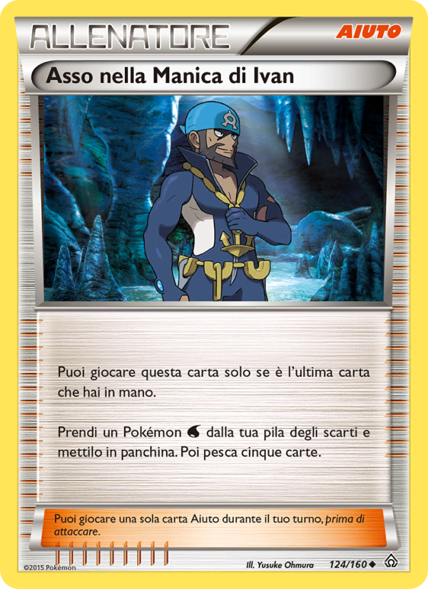 Asso nella Manica di Ivan 124/164 — Scontro Primordiale (Italian Pokémon TCG card)