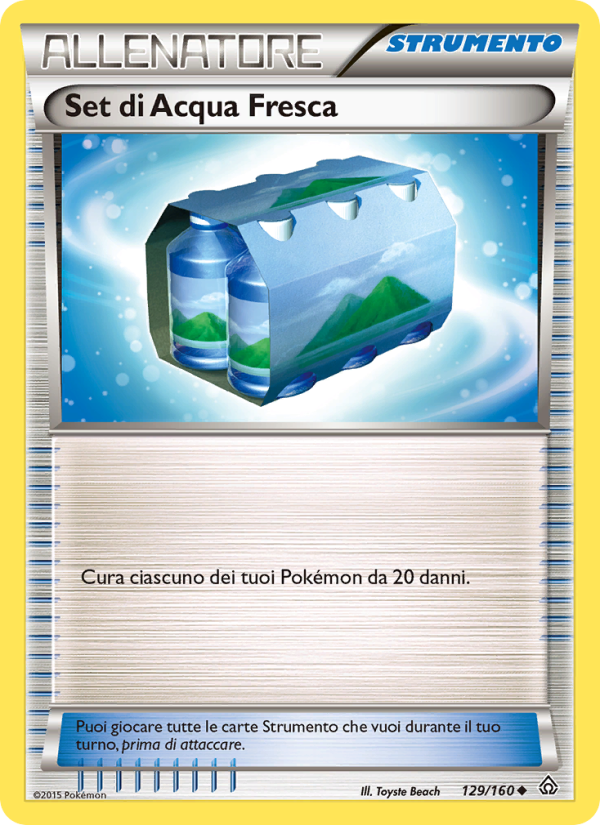 Set di Acqua Fresca 129/164 — Scontro Primordiale (Italian Pokémon TCG card)