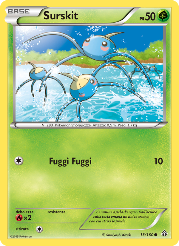 Surskit 013/164 — Scontro Primordiale (Italian Pokémon TCG card)