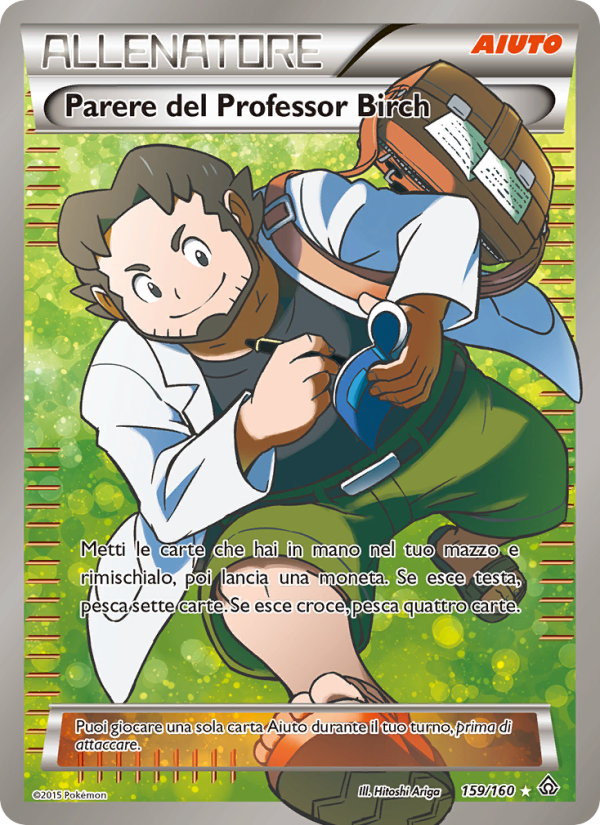 Parere del Professor Birch 159/164 — Scontro Primordiale (Italian Pokémon TCG card)