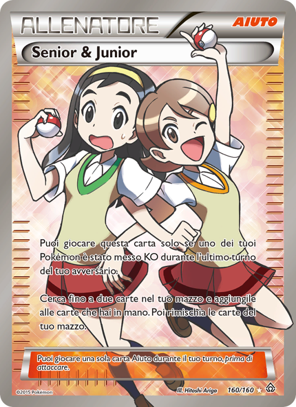 Senior & Junior 160/164 — Scontro Primordiale (Italian Pokémon TCG card)