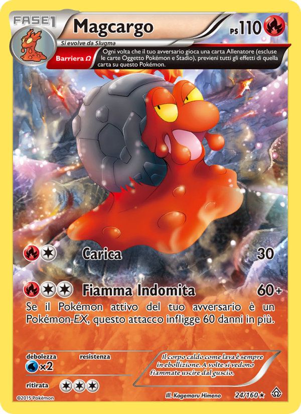 Magcargo 024/164 — Scontro Primordiale (Italian Pokémon TCG card)