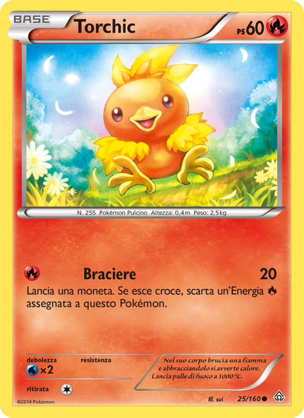 Torchic 025/164 — Scontro Primordiale (Italian Pokémon TCG card)