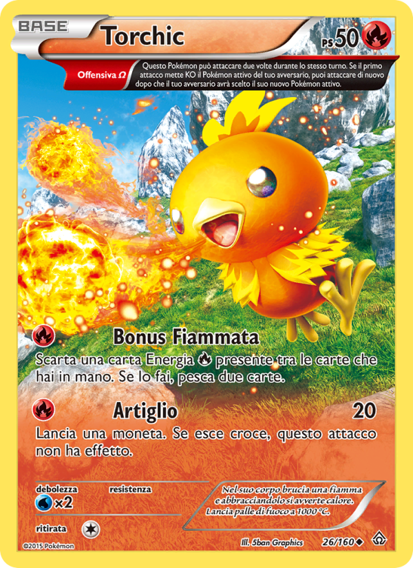 Torchic 026/164 — Scontro Primordiale (Italian Pokémon TCG card)