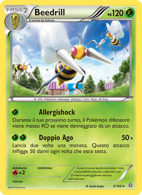 Beedrill 003/164 — Scontro Primordiale (Italian Pokémon TCG card)