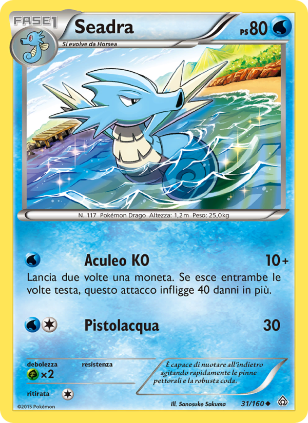 Seadra 031/164 — Scontro Primordiale (Italian Pokémon TCG card)