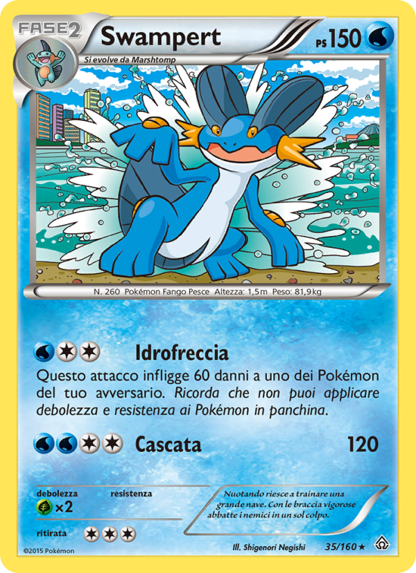 Swampert 035/164 — Scontro Primordiale (Italian Pokémon TCG card)