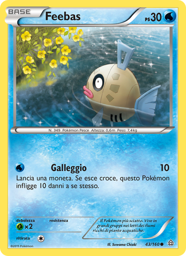 Feebas 043/164 — Scontro Primordiale (Italian Pokémon TCG card)