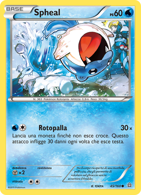 Spheal 045/164 — Scontro Primordiale (Italian Pokémon TCG card)
