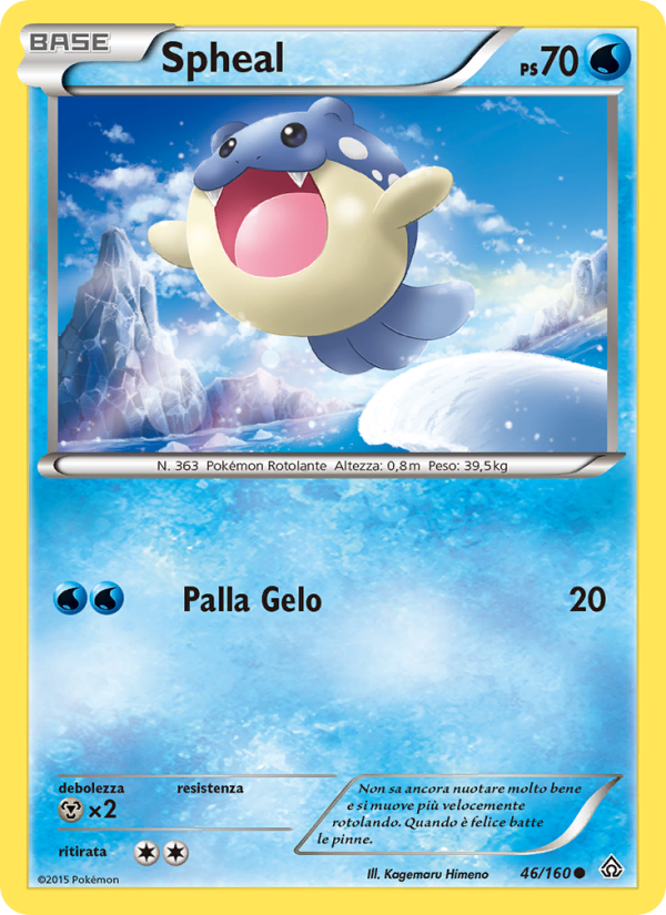 Spheal 046/164 — Scontro Primordiale (Italian Pokémon TCG card)