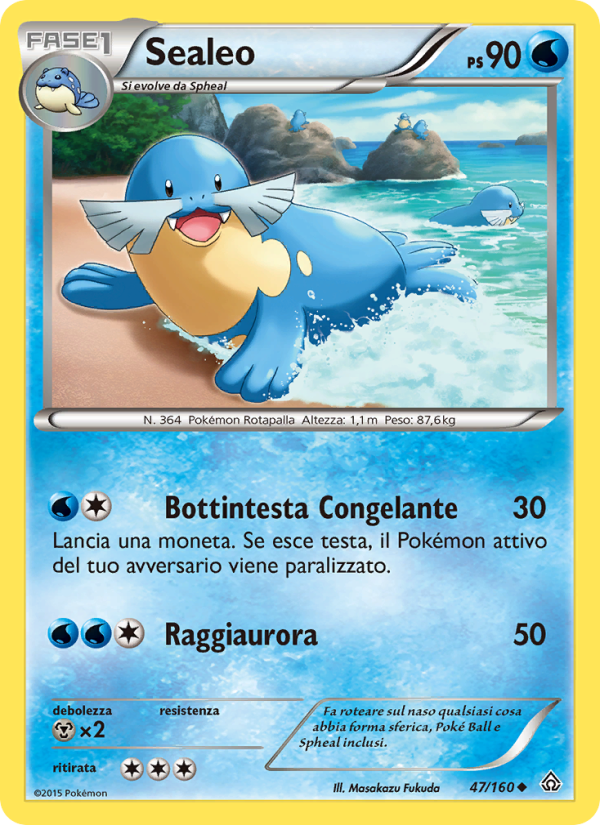 Sealeo 047/164 — Scontro Primordiale (Italian Pokémon TCG card)