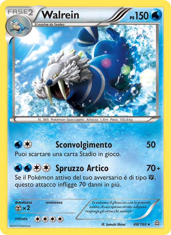 Walrein 048/164 — Scontro Primordiale (Italian Pokémon TCG card)