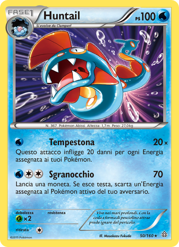 Huntail 050/164 — Scontro Primordiale (Italian Pokémon TCG card)