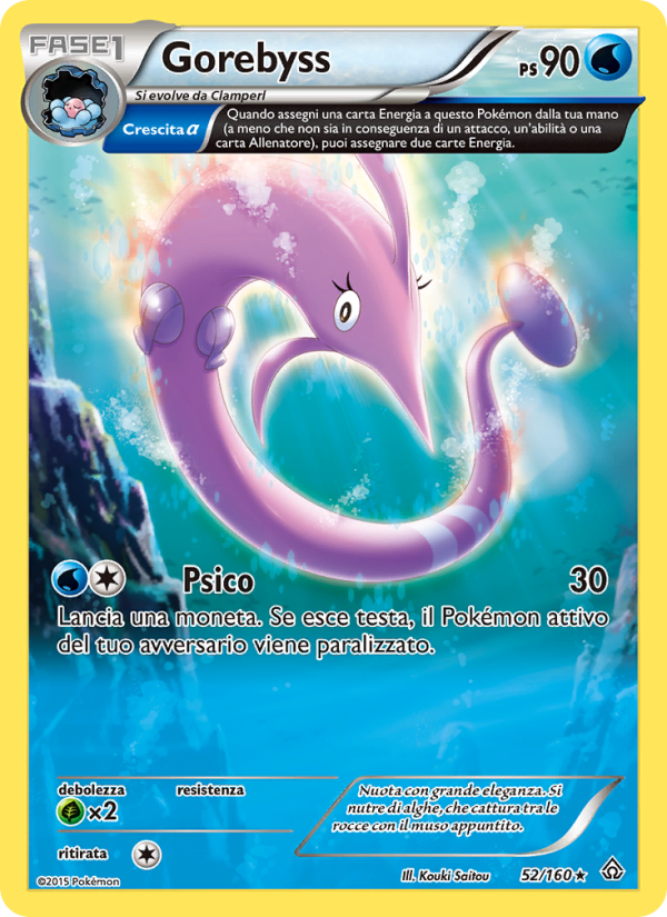 Gorebyss 052/164 — Scontro Primordiale (Italian Pokémon TCG card)