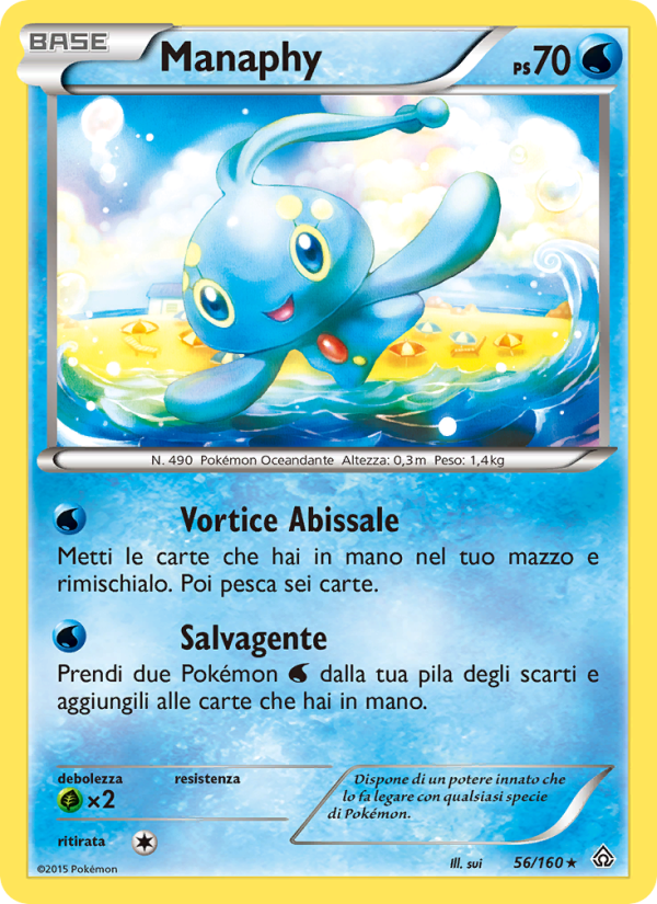 Manaphy 056/164 — Scontro Primordiale (Italian Pokémon TCG card)