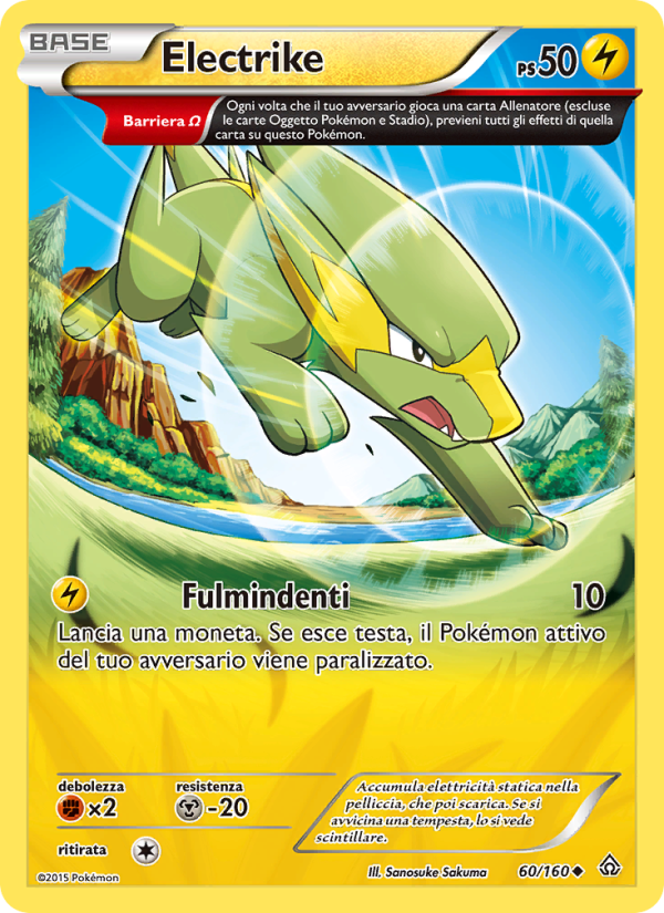 Electrike 060/164 — Scontro Primordiale (Italian Pokémon TCG card)