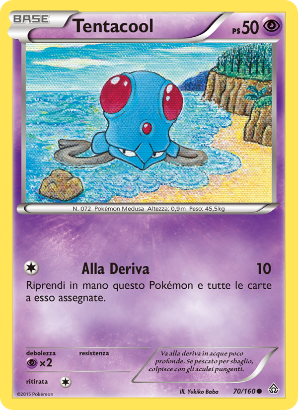 Tentacool 070/164 — Scontro Primordiale (Italian Pokémon TCG card)