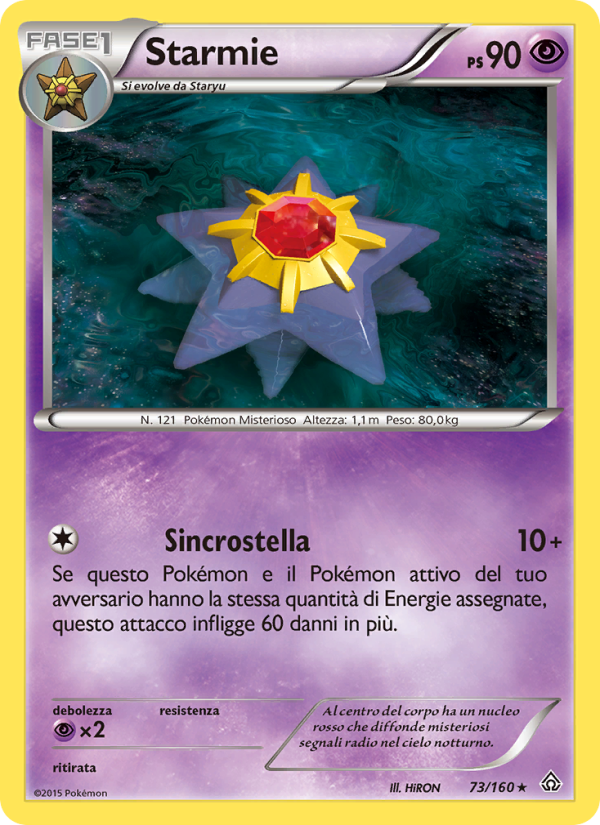 Starmie 073/164 — Scontro Primordiale (Italian Pokémon TCG card)