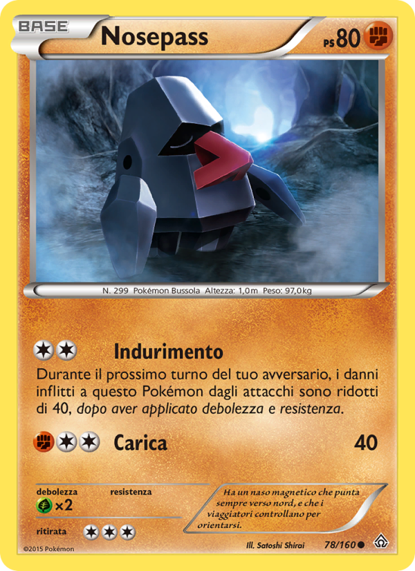 Nosepass 078/164 — Scontro Primordiale (Italian Pokémon TCG card)