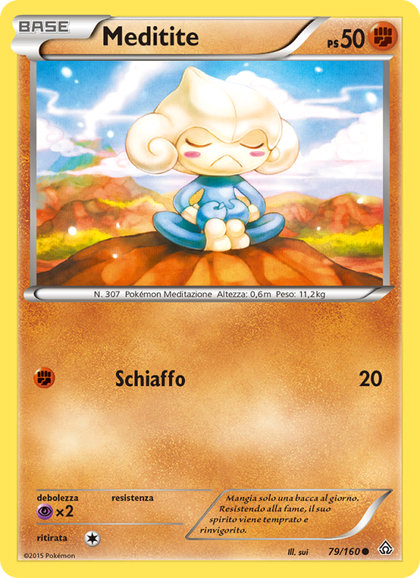 Meditite 079/164 — Scontro Primordiale (Italian Pokémon TCG card)