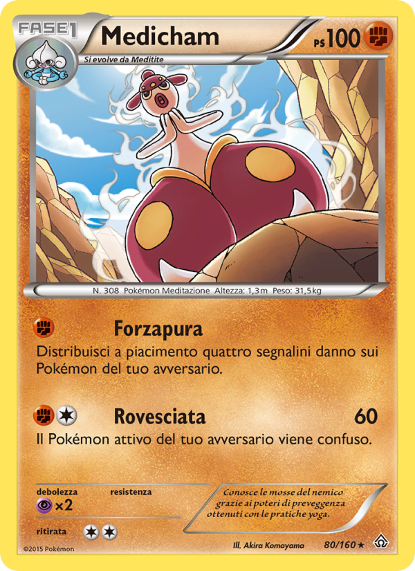 Medicham 080/164 — Scontro Primordiale (Italian Pokémon TCG card)