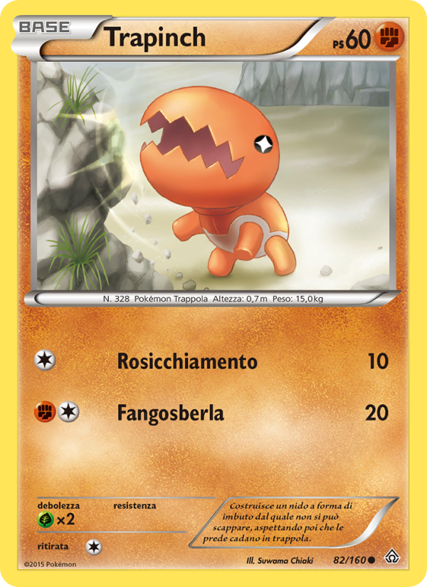 Trapinch 082/164 — Scontro Primordiale (Italian Pokémon TCG card)