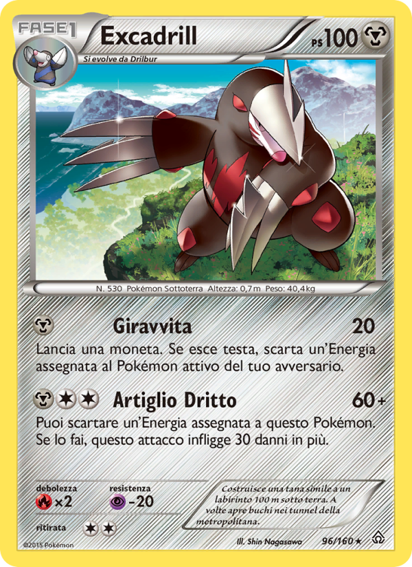 Excadrill 096/164 — Scontro Primordiale (Italian Pokémon TCG card)