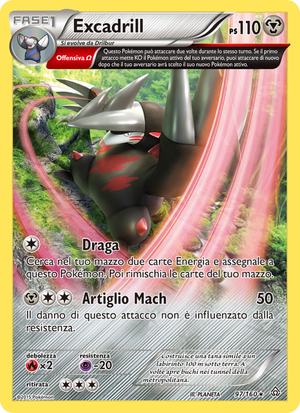 Excadrill 097/164 — Scontro Primordiale (Italian Pokémon TCG card)