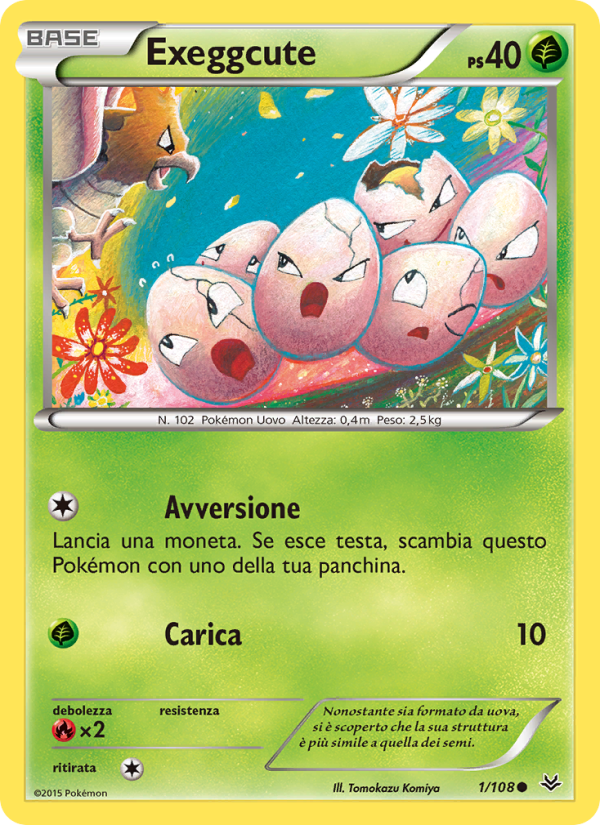Exeggcute 001/112 — Furie Volanti (Italian Pokémon TCG card)