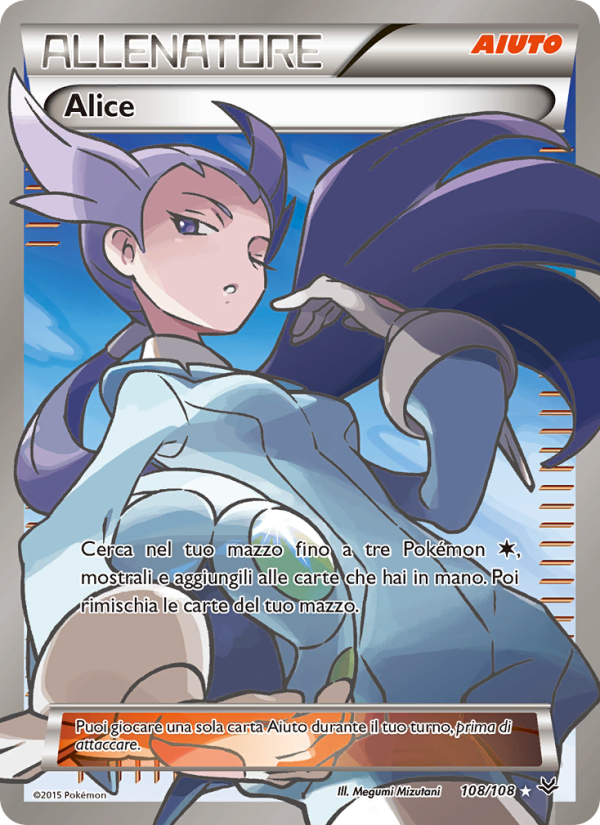Alice 108/112 — Furie Volanti (Italian Pokémon TCG card)