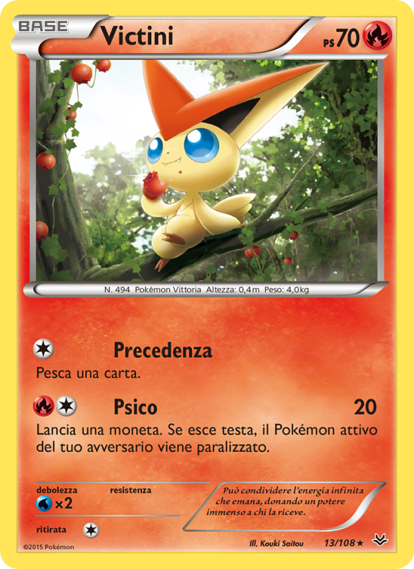 Victini 013/112 — Furie Volanti (Italian Pokémon TCG card)