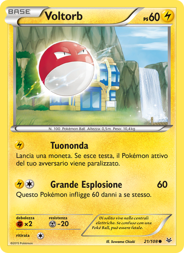 Voltorb 021/112 — Furie Volanti (Italian Pokémon TCG card)
