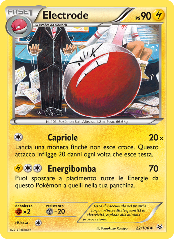 Electrode 022/112 — Furie Volanti (Italian Pokémon TCG card)