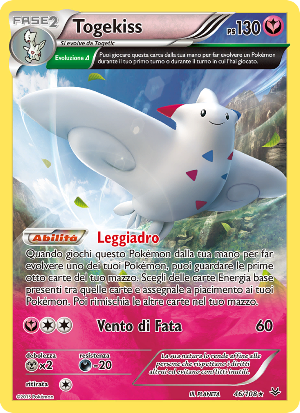 Togekiss 046/112 — Furie Volanti (Italian Pokémon TCG card)