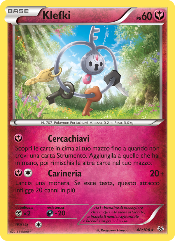 Klefki 048/112 — Furie Volanti (Italian Pokémon TCG card)