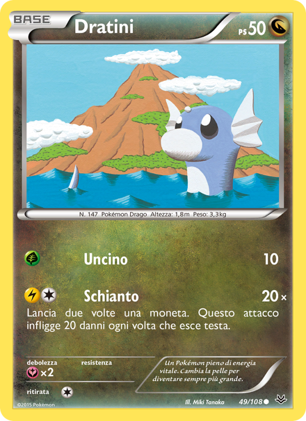 Dratini 049/112 — Furie Volanti (Italian Pokémon TCG card)