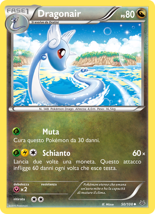 Dragonair 050/112 — Furie Volanti (Italian Pokémon TCG card)