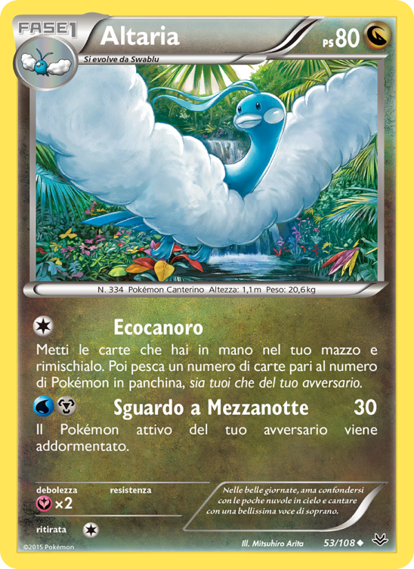 Altaria 053/112 — Furie Volanti (Italian Pokémon TCG card)