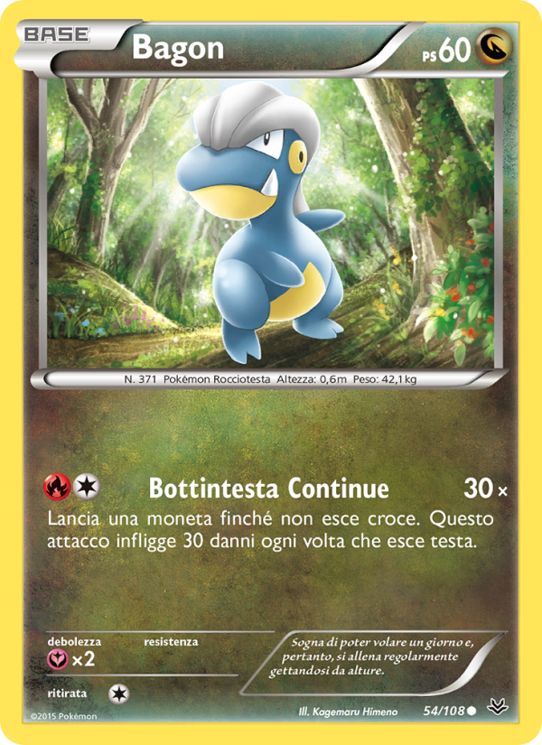 Bagon 054/112 — Furie Volanti (Italian Pokémon TCG card)