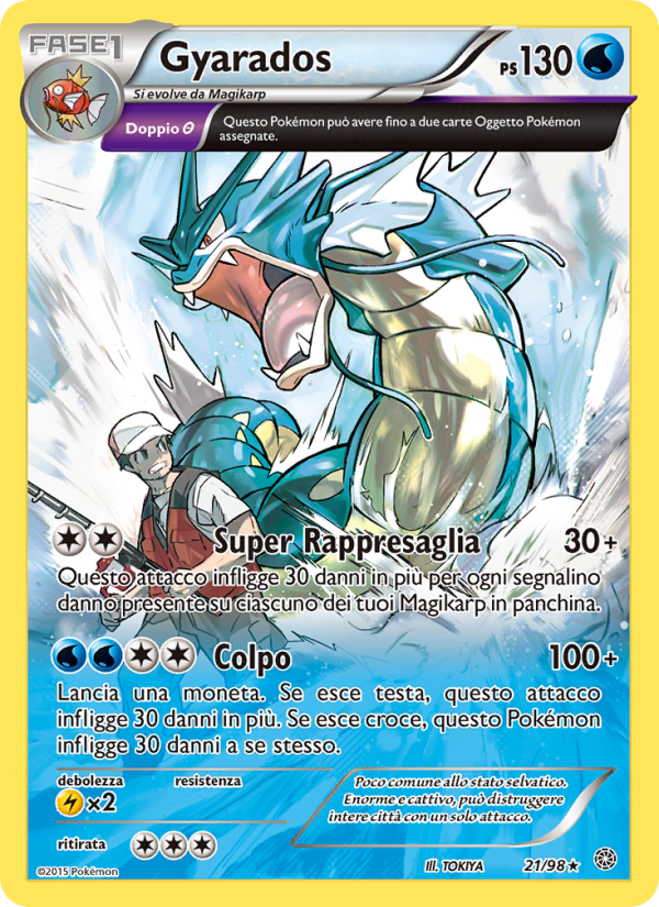 Gyarados 021/101 — Antiche Origini (Italian Pokémon TCG card)