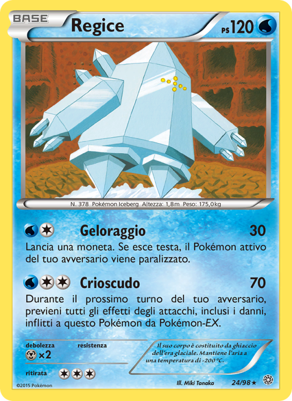 Regice 024/101 — Antiche Origini (Italian Pokémon TCG card)