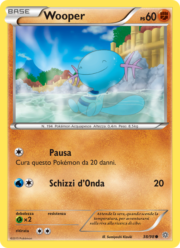 Wooper 038/101 — Antiche Origini (Italian Pokémon TCG card)