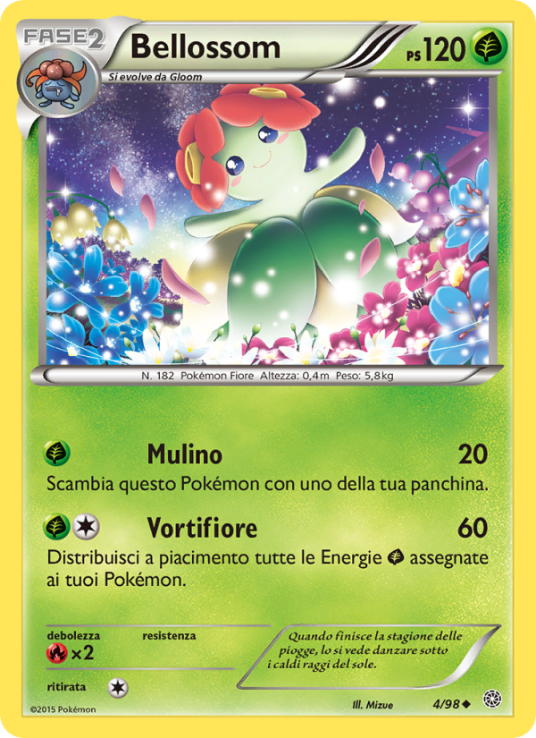 Bellossom 004/101 — Antiche Origini (Italian Pokémon TCG card)