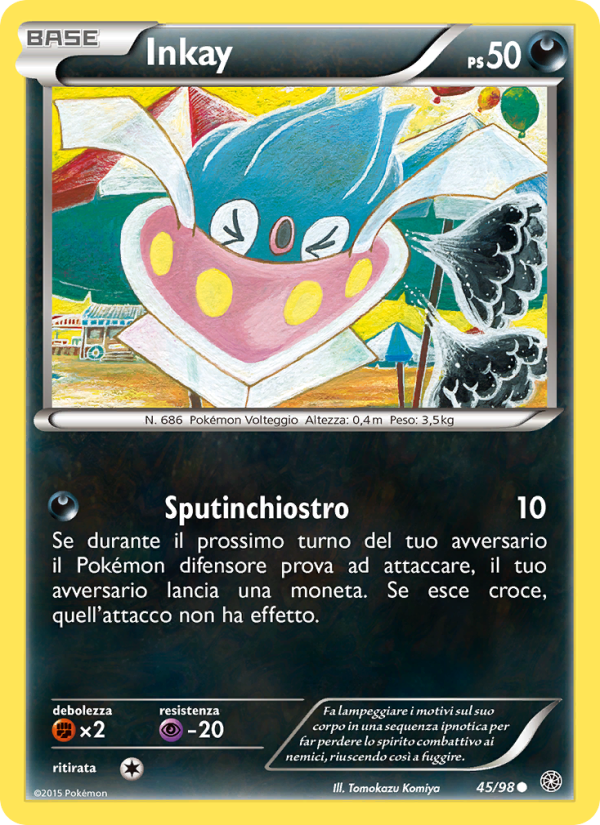 Inkay 045/101 — Antiche Origini (Italian Pokémon TCG card)
