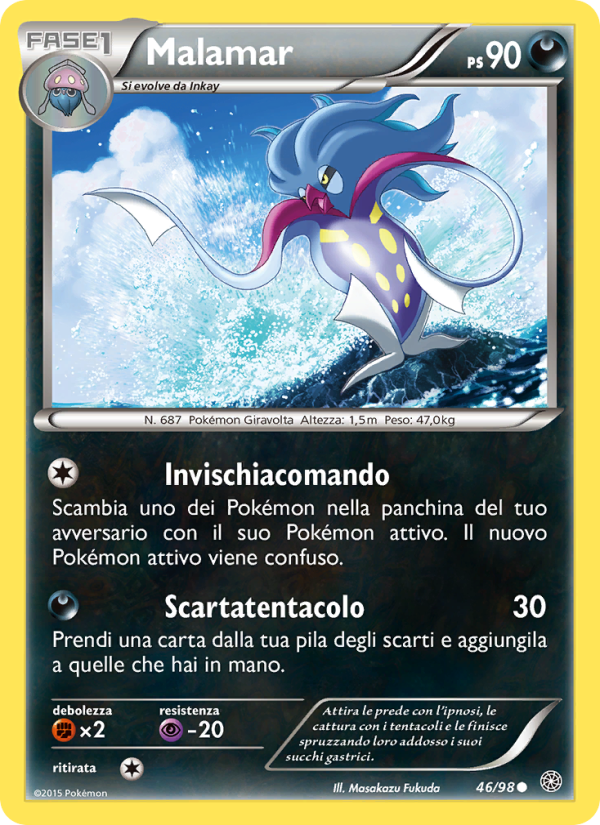 Malamar 046/101 — Antiche Origini (Italian Pokémon TCG card)