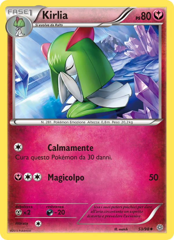 Kirlia 053/101 — Antiche Origini (Italian Pokémon TCG card)